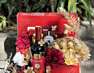 GIỎ QUÀ TẾT -  TRAO LỘC ĐẦU XUÂN - MẪU 1