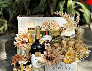 GIỎ QUÀ TẾT - TRAO LỘC ĐẦU XUÂN - MẪU 2